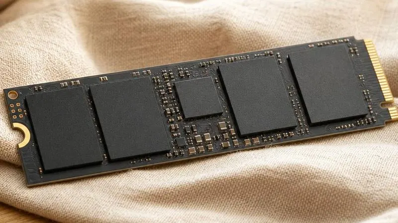 tight crop on the controller chip and edge connector