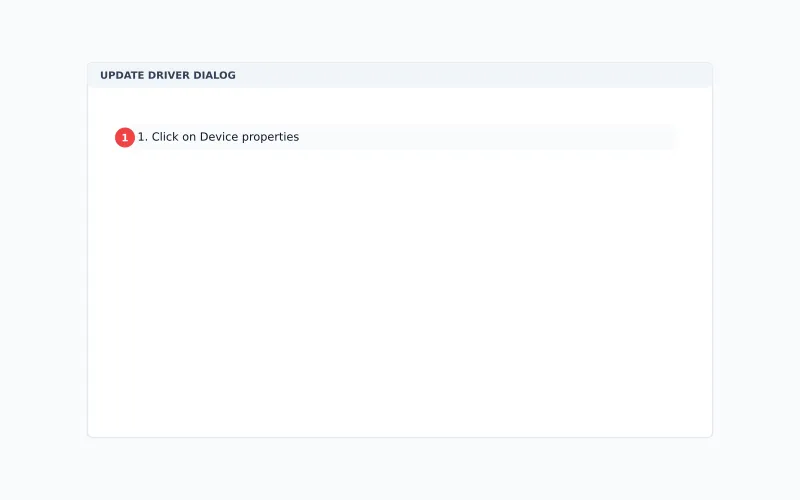 System update driver prompt